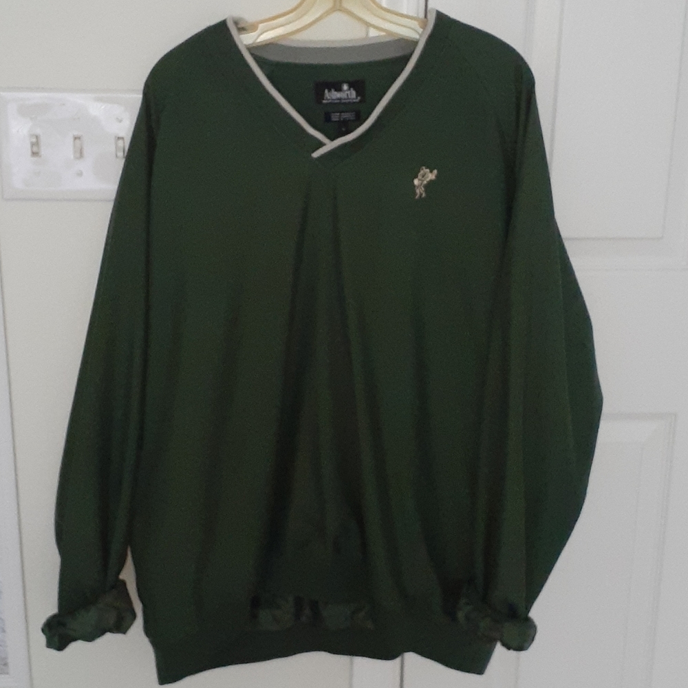 Green Ashworth Windbreaker Pullover